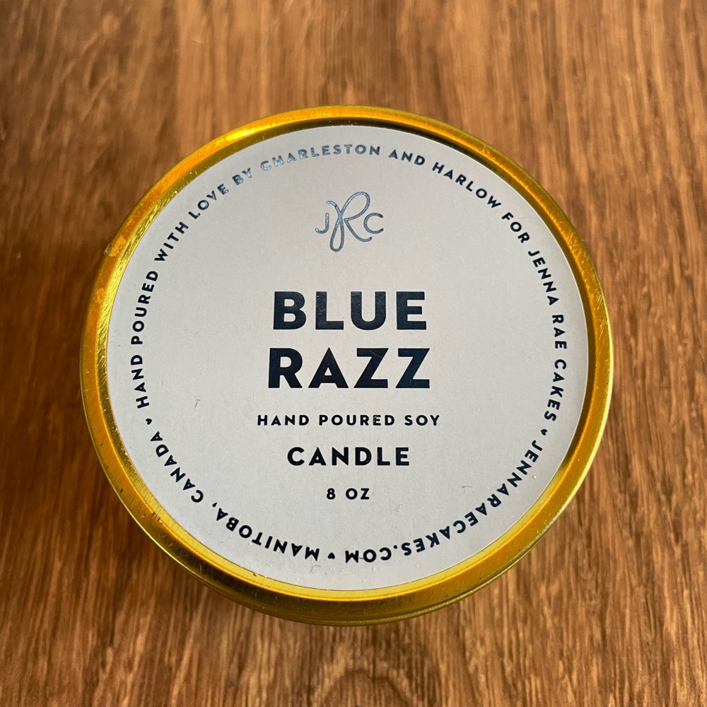Discontinued JRC Candle Collection from Charleston & Harlow, Blue Razz, NWT